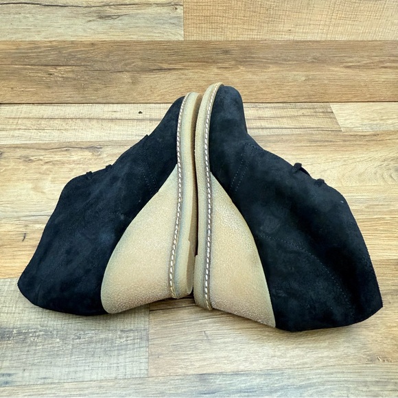 J.Crew Women's size 10 Black Suede Wedge Ankle Boots - Picture 7 of 10